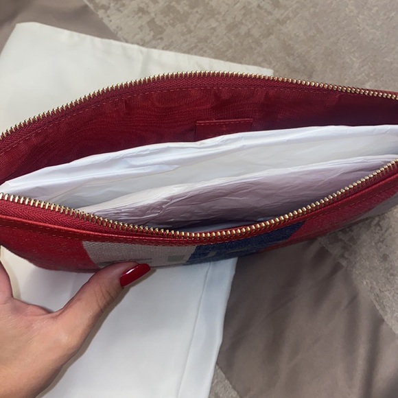 Linea Merida Striped Canvas Pouch Bag - Picture 7 of 7